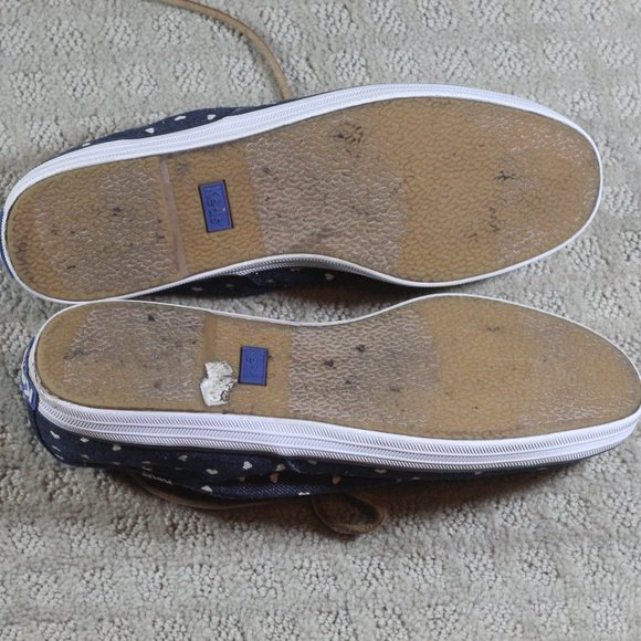 Keds X Taylor Swift Size 6 Denim canvas sneaker with leather laces - Picture 5 of 6
